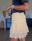 Jupe flowers jaune