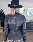 Perfecto noir en cuir
