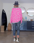 Pull léopard fuchsia