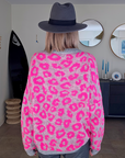 Pull léopard fuchsia