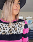 Pull imprimé léopard