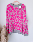Pull léopard fuchsia