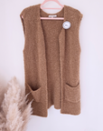 Gilet bouclette sans manche