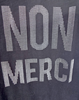 Tee-shirt noir col en V
