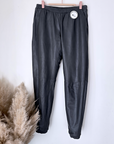 Pantalon jog en cuir