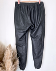 Pantalon jog en cuir