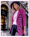 Veste velours côtelé à tags