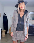 Veste carreaux à capuche - 𝐌𝐚𝐫𝐢𝐧𝐚𝟒𝟒𝐟𝐚𝐦𝐢𝐥𝐲