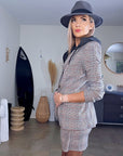 Veste carreaux à capuche - 𝐌𝐚𝐫𝐢𝐧𝐚𝟒𝟒𝐟𝐚𝐦𝐢𝐥𝐲