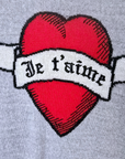 Pull je t'aime en cachemire