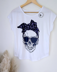 Tee-shirt blanc skull