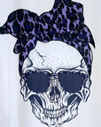 Tee-shirt blanc skull