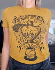 Tee-shirt love jaune