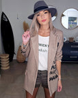 Veste boy pied-de-poule