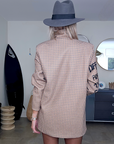 Veste boy pied-de-poule