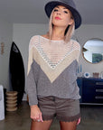 Pull vintage doré