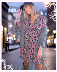 Robe flowers dorés