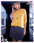 🔥Pull jaune ajouré