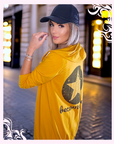 Gilet sweat jaune