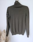 Pull col roulé kaki