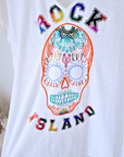 Tee-shirt blanc rock mexicain