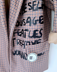 Veste boy pied-de-poule