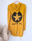 Gilet sweat jaune