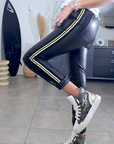 Pantalon jog en cuir