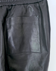 Pantalon jog en cuir