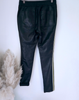 Pantalon jog en cuir