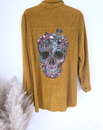 Surchemise velours skull