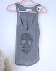 Débardeur skull en cachemire
