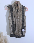 Gilet sans manche en fourrure