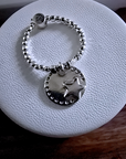 Bague argent Pastille et étoile