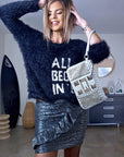 Pochette star cloutée