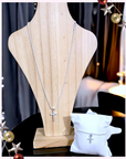 Parure collier et bracelet croix