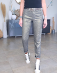 Pantalon chic doré
