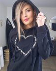 Robe sweat coeur