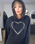 Robe sweat coeur