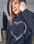 Robe sweat coeur