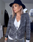 Veste chic en cuir
