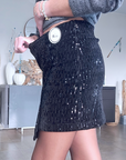🔥Jupe portefeuille à sequins