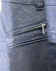 Pantalon python bleu