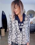 Veste python en sequins
