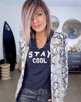 Veste python en sequins