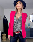 Veste red framboise
