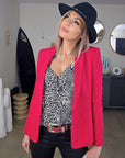 Veste red framboise