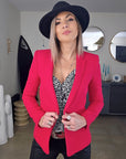 Veste red framboise
