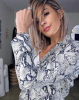 Veste python en sequins
