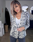Veste python en sequins